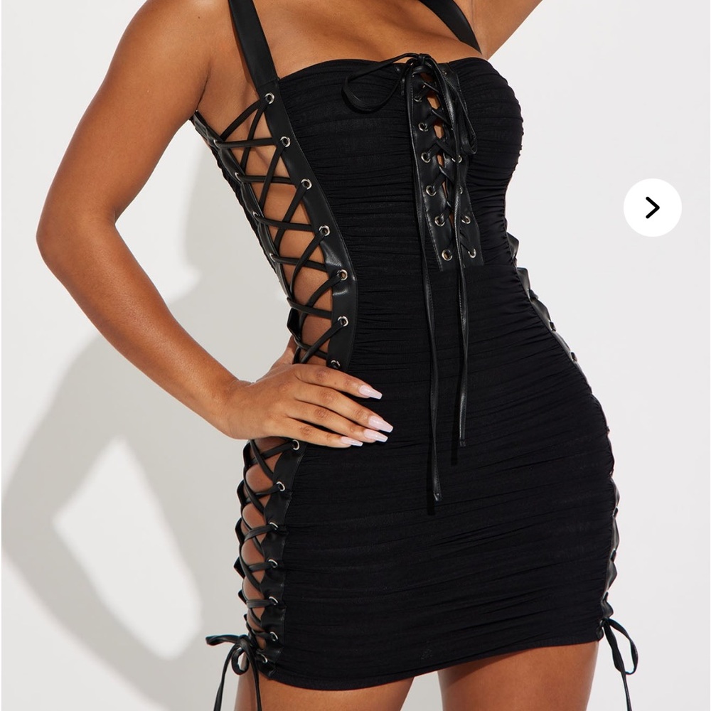 Lilia Mesh Mini Dress